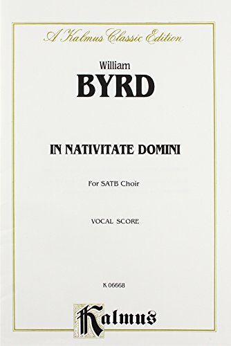Beispielbild fr In Nativitate Domini: Nine Motets, Kalmus Edition zum Verkauf von Magers and Quinn Booksellers