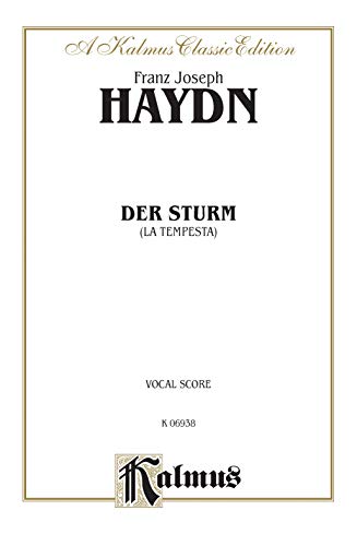 Der Sturm (La Tempesta): SATB (Orch.) (German, English Language Edition), Vocal Score (Kalmus Edition) (German Edition) (9780769270890) by [???]