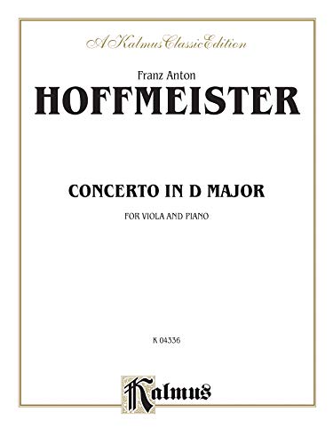 Stock image for Hoffmeister Viola Conc D Maj V (Paperback) for sale by Grand Eagle Retail