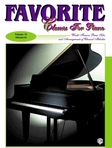 Imagen de archivo de Favorite Classics for Piano, Vol 4: World Famous Piano Solos and Arrangements of Classical Melodies, Book & CD a la venta por ThriftBooks-Dallas