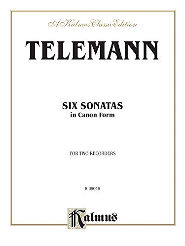 Beispielbild fr Six Sonatas in Canon Form (Kalmus Edition) zum Verkauf von Ergodebooks