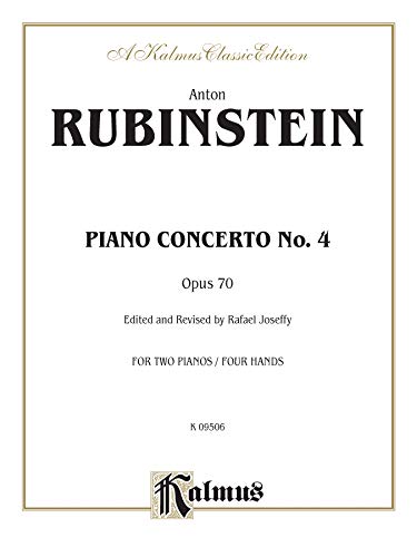 Stock image for Piano Concerto No. 4, Op. 70 (Kalmus Edition) for sale by Magers and Quinn Booksellers