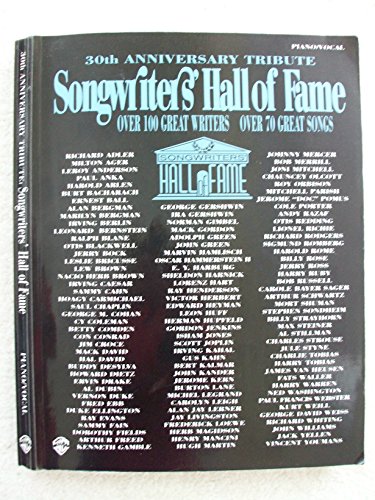 Songwriters' Hall of Fame 30th Anniversary Tribute: Over 100 Great Writers, Over 70 Great Songs P...