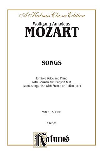 Songs (Octavo Size): Medium High Voice (Octavo Size) (35 Songs with English & German texts, 2 with English & Italian, & 2 with English & French) (Kalmus Edition) (German Edition) (9780769277615) by [???]