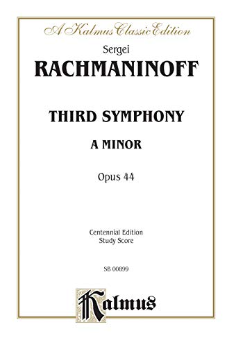 9780769278476: Third Symphony in A Minor, Op. 44: Centennial Edition, Comb Bound Study Score (Belwin Edition)