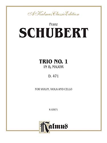 Trio No. 1 in B-flat Major: Violin, Viola, & Cello (Kalmus Edition) (9780769278988) by [???]