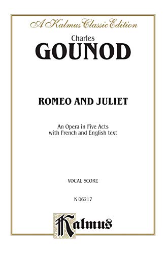 Imagen de archivo de Romeo and Juliet: French, English Language Edition, Vocal Score (Kalmus Edition) (French Edition) a la venta por BookScene