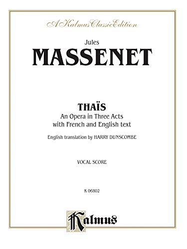9780769280257: Thas: Vocal Score (Kalmus Edition) (French Edition)