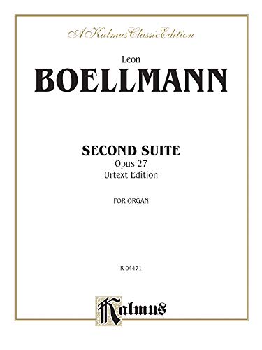 Imagen de archivo de Boellmann 2nd Suite Op.27 a la venta por GreatBookPrices