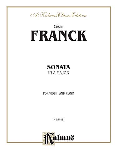 9780769282978: Sonata in A Major (Kalmus Edition)