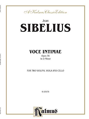 Voces Intimae in D Minor, Op. 56 (Kalmus Edition) (9780769283562) by [???]