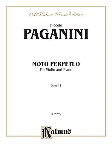 9780769284064: Moto Perpetuo, Op. 11 (Kalmus Edition)