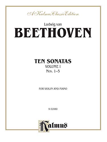 Beispielbild fr Ten Violin Sonatas, Vol 1: Nos. 1-5 zum Verkauf von Kennys Bookstore