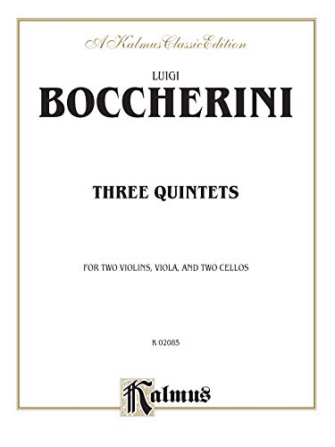 Stock image for Three Quintets (Kalmus Edition) for sale by Magers and Quinn Booksellers