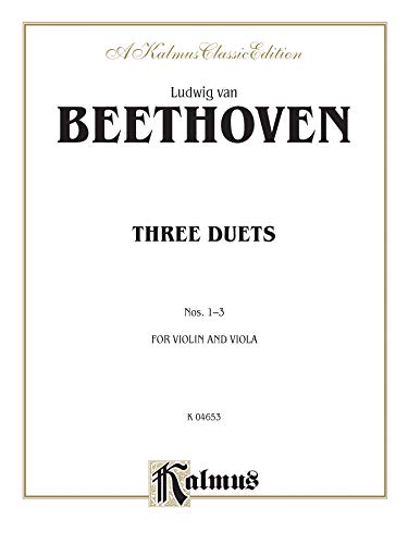 Imagen de archivo de Beethoven 3 Duetsvln Vla (Paperback) a la venta por Grand Eagle Retail