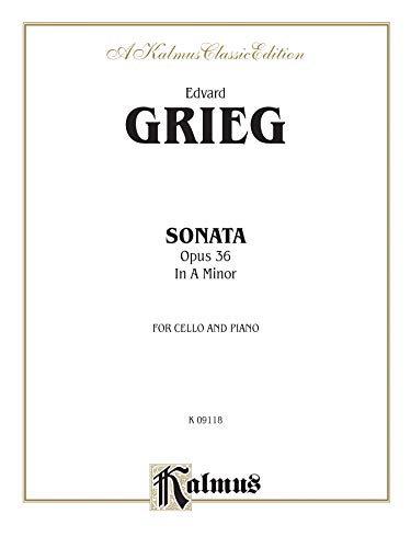 Stock image for Cello Sonata in a Minor, Op. 36 (Kalmus Edition) for sale by Magers and Quinn Booksellers