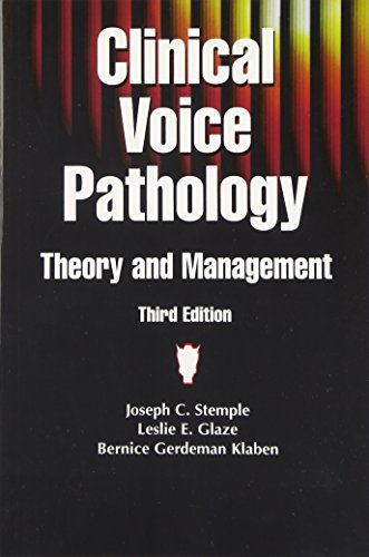 Beispielbild fr Clinical Voice Pathology: Theory and Management zum Verkauf von ThriftBooks-Dallas