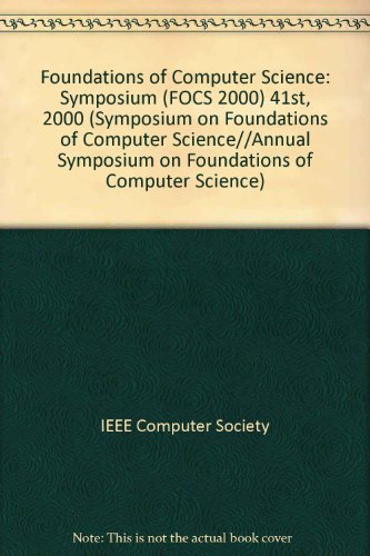 9780769508504: Symposium (FOCS 2000) (41st, 2000) (Foundations of Computer Science)