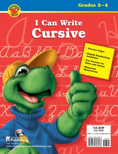 I Can Write Cursive: Grades 2-4