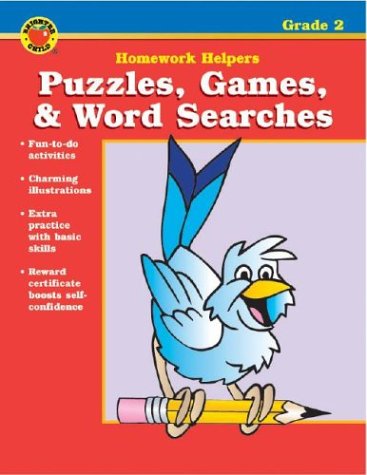 9780769629261: Puzzles, Games, & Word Searches Homework Helper, Grade 2 (Brighter Child: Homework Helpers)