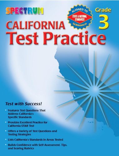 Beispielbild fr Spectrum State Specific: California Test Practice, Grade 3 zum Verkauf von The Book Spot