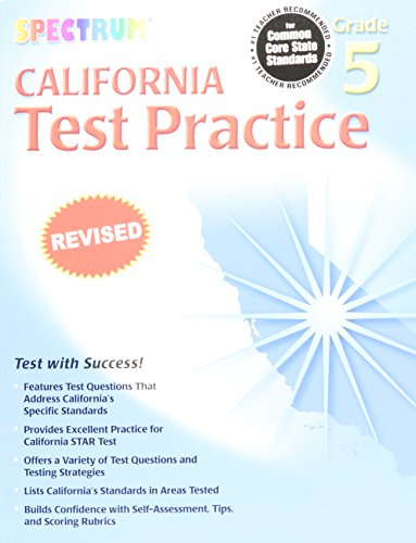 Beispielbild fr California Test Practice, Grade 5 zum Verkauf von Better World Books: West