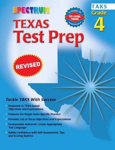 Texas Test Prep, Grade 4 (9780769630243) by Spectrum