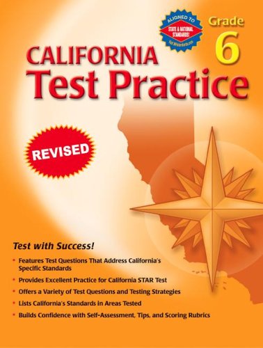 Beispielbild fr California Test Practice, Grade 6 zum Verkauf von HPB-Red