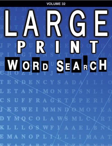 Beispielbild fr Large Print Word Search Book zum Verkauf von Hawking Books