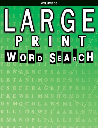 Large Print Word Search Book (9780769631974) by School Specialty Publishing; Douglas, Vincent