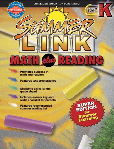 9780769633299: Math Plus Reading, Grades Pk - K: Super Edition for Summer Learning (Summer Link Summer Link)