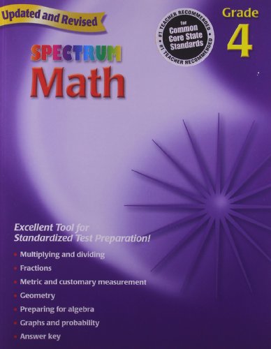 Stock image for Spectrum Math, Grade 4 for sale by Wonder Book