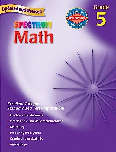 Imagen de archivo de Spectrum Math, Grade 5 a la venta por Orion Tech