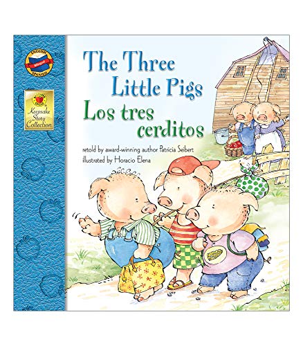 Stock image for The Three Little Pigs Los Tres Cerditos Bilingual Storybook"Classic Children's Books With Illustrations for Young Readers, Keepsake Stories Collection (32 pgs) (Volume 29) for sale by Dream Books Co.