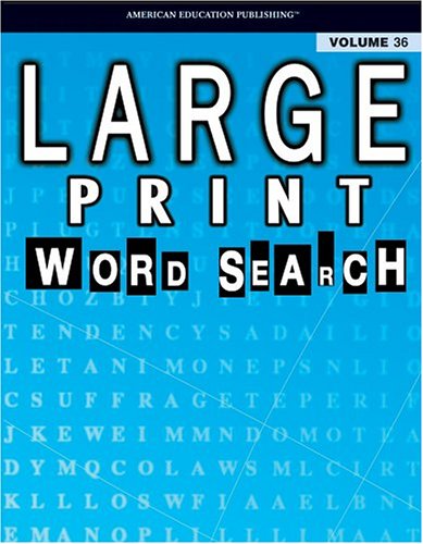 Large Print Word Search, Vol. 36 (9780769639666) by Vincent Douglas