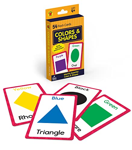 Stock image for Carson Dellosa Colors and Shapes Flash Cards for Toddlers 2-4 Years, Shape Flash Cards and Primary Colors for Preschool, Kindergarten, Educational Games for Kids Ages 4+ for sale by Grandisbooks
