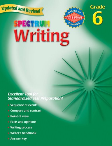 Imagen de archivo de Writing, Grade 6 (Spectrum) a la venta por Wonder Book