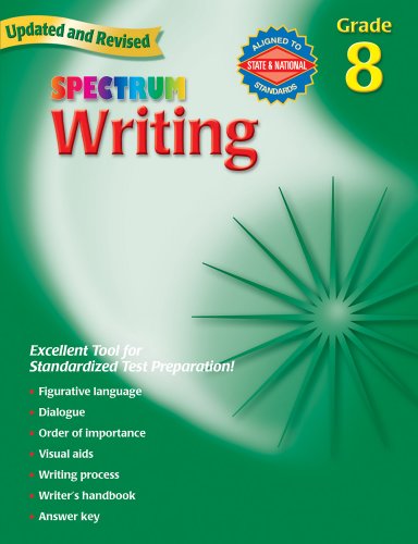 Imagen de archivo de Spectrum Writing, Grade 8 a la venta por Zoom Books Company