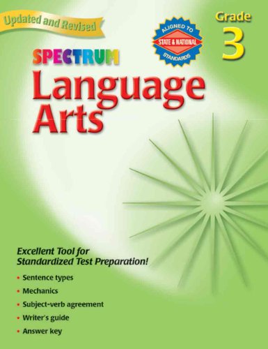 Beispielbild fr Spectrum Language Arts, Grade 3 zum Verkauf von SecondSale