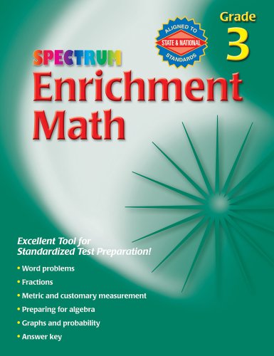 Spectrum Enrichment Math, Grade 3 (9780769659138) by School Specialty Publishing