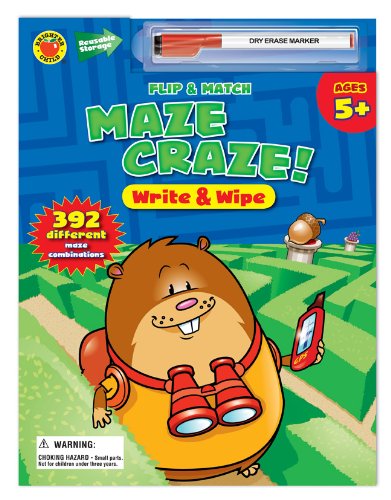 9780769662282: Flip & Match Maze Craze Write & Wipe