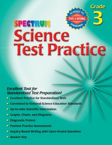 Stock image for Science Test Practice, Grade 3 for sale by Better World Books