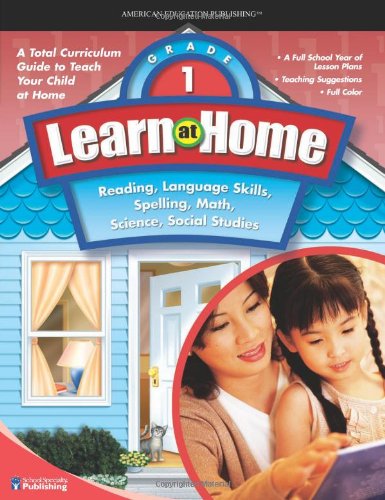 Stock image for Learn at Home, Grade 1: Reading, Language Skills, Spelling, Math, Science, Social Studies for sale by Wizard Books