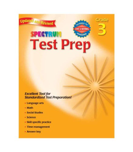 9780769686233: Test Prep, Grade 3 (Spectrum)
