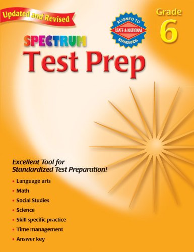 Imagen de archivo de Test Prep, Grade 6 (Spectrum) a la venta por Half Price Books Inc.