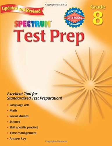 Beispielbild fr Test Prep, Grade 8 (Spectrum) zum Verkauf von Irish Booksellers