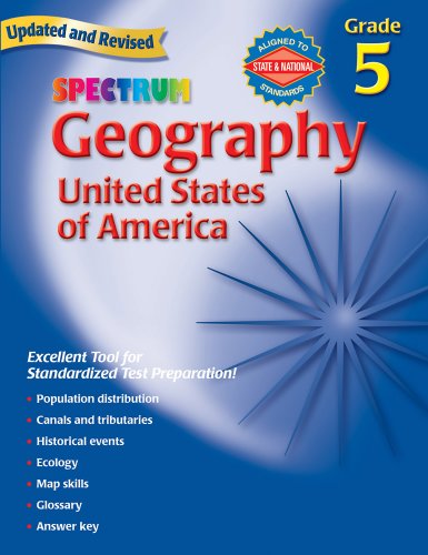 Imagen de archivo de Geography, Grade 5 : United States of America a la venta por Better World Books