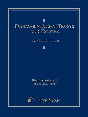Imagen de archivo de Fundamentals of Trusts and Estates a la venta por Better World Books