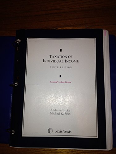 Imagen de archivo de Taxation of Individual Income (Loose-leaf version) a la venta por HPB-Red
