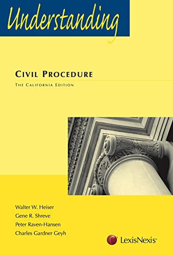 Imagen de archivo de Understanding Civil Procedure: The California Edition (Understanding Series) a la venta por dsmbooks